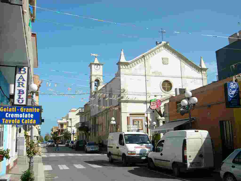 イタリア,パッキーノの町